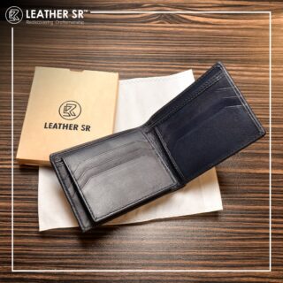Color:  Black and Coffee  Bi-fold Men Wallet Sheep Leather  9 credit card compartments and 2 additional slots, 2 ID windows 
Dimensions when closed is 9.1 x 11.7 x 2 cm

https://leathersr.com/product/sheep-leather-classic-wallet/
 
#leatherSr #leather #menwallet #waleet #leatherswallet #sheepleatherwallet