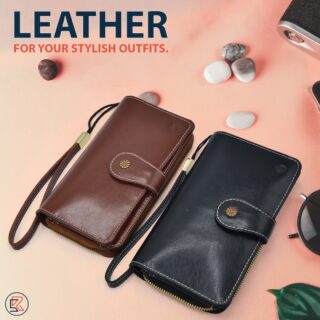 A complete package of glory is available at leather SR. Check out our new women's zipper wallet now, with extraordinarily 20 card slots making it your perfect outdoor partner.
Order yours now at:  https://leathersr.com/.../wristlet-rfid-blocking-women.../
#Leathersr #Leatherwallet #Womenwallet #Leather #Wallet