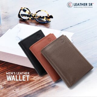 Tri-fold Men Wallet
• Top Grain Leather
• RFID protection
• 9 credit card compartments with 2 ID windows.
• Dimension: It measures 4.2 x 2.9 x 0.6 inches
Color: Black, Brown, and Tan
https://leathersr.com/product/rfid-protection-men-tri-fold-wallet/ 

#Leathersr #Leather #Menwallet #Menswallet #wallet #wallets